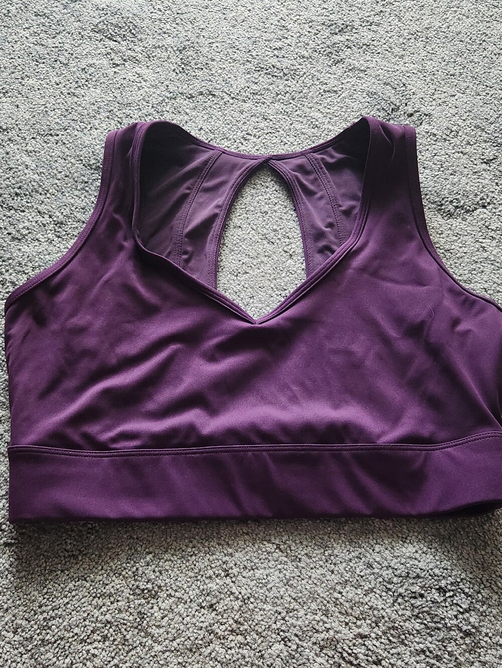 BuffBunny Purple Racerback Sports Bra